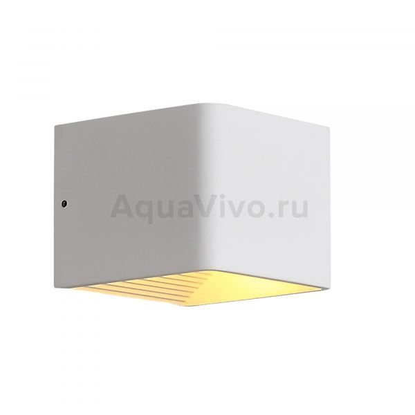 Светильник настенный ST Luce Grappa 2 SL455.051.01, арматура металл, цвет белый, плафон металл, цвет белый