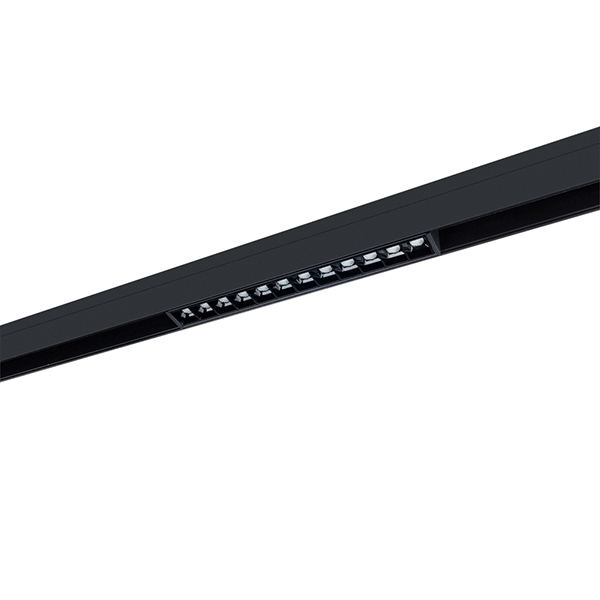 Трековый светильник Arte Lamp Linea A4634PL-1BK, арматура черная, плафон металл черный, 22х2 см