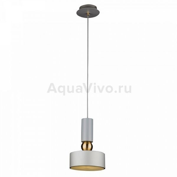 Подвесной светильник Maytoni Void MOD030PL-01GR, арматура цвет золото/серый, плафон/абажур металл/акрил, цвет серый