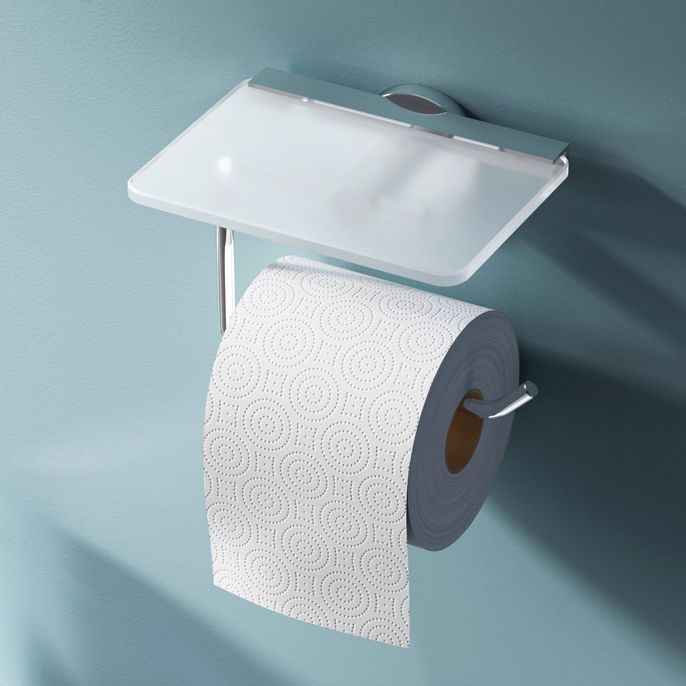 Держатель туалетной бумаги AM.PM X-Joy A85A341500, с полкой, цвет хром