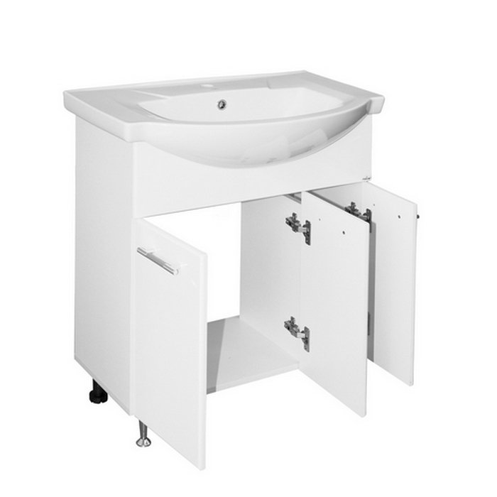 Мебель для ванной Mixline Вега 75, цвет белый
