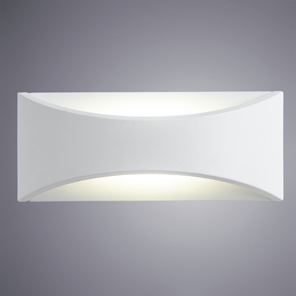 Уличная архитектурная подсветка Arte Lamp Dino A8288AL-1WH, арматура белая, плафон металл белый, 22х9 см