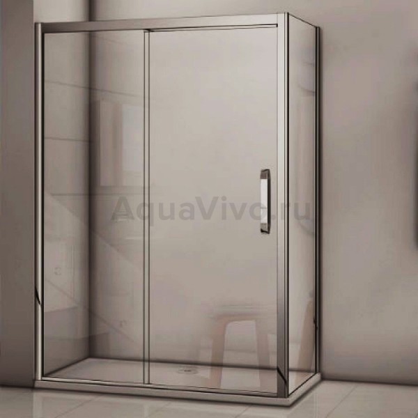 Душевой уголок Good Door Antares WTW+SP-C-CH 100x90, стекло прозрачное, профиль хром - фото 1