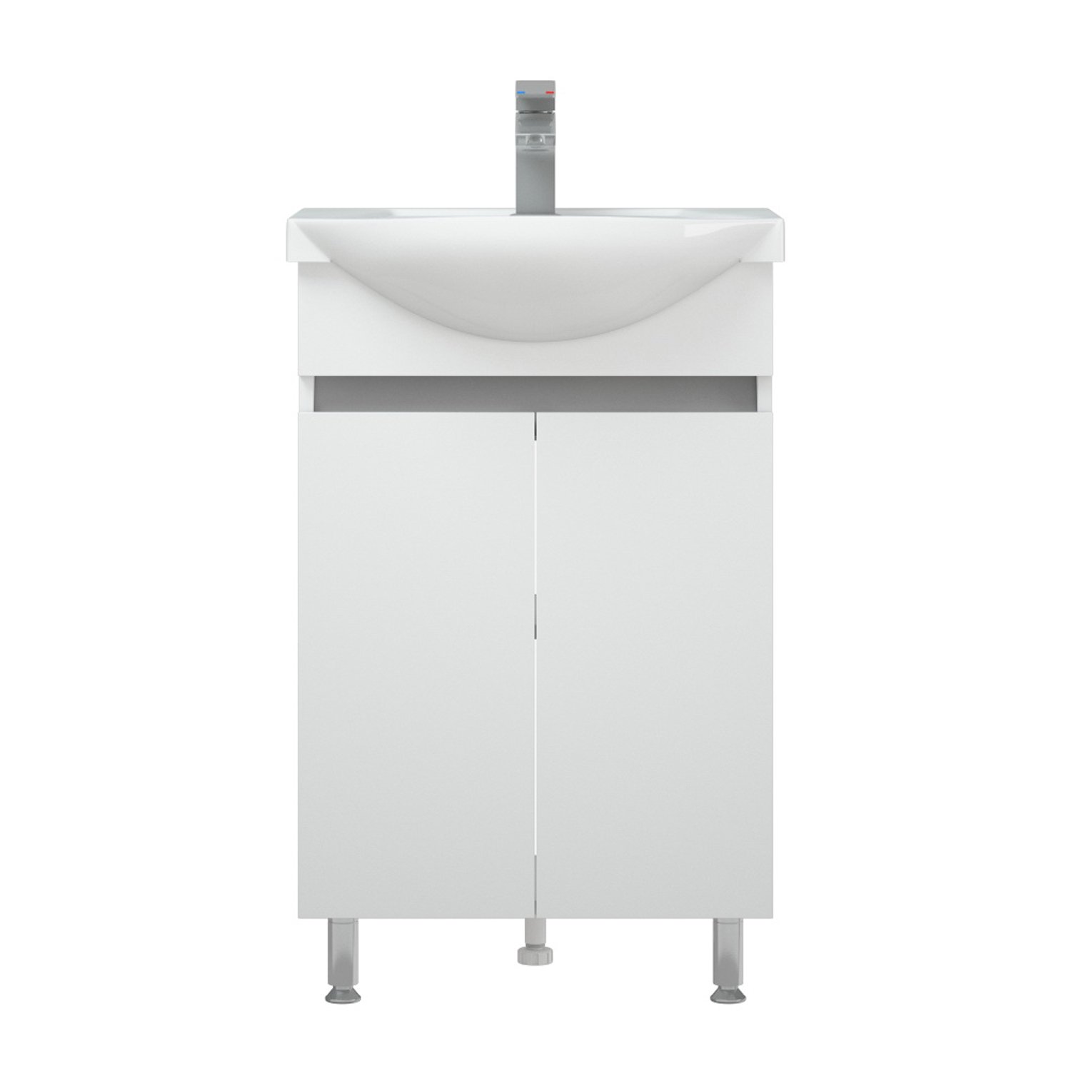 Мебель для ванной Corozo Джуно 50 М, цвет белый - фото 1