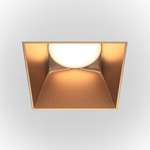 Точечный светильник Maytoni Technicali Share DL051-01-GU10-SQ-WMG, арматура матовое золото