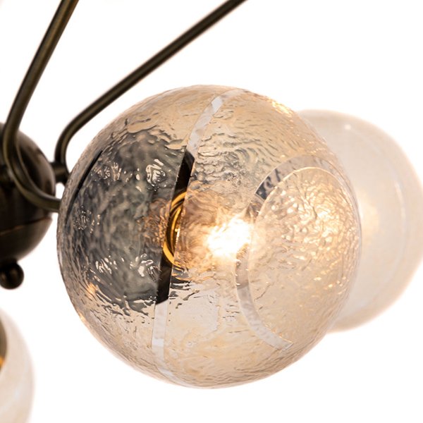 Подвесная люстра Arte Lamp Meissa A4164PL-8AB, арматура бронза, плафоны стекло прозрачное, 71х71 см - фото 1