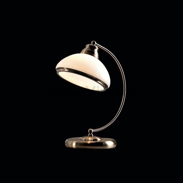 Интерьерная настольная лампа Citilux Краков CL401813, арматура бронза, плафон стекло белое, 20х30 см