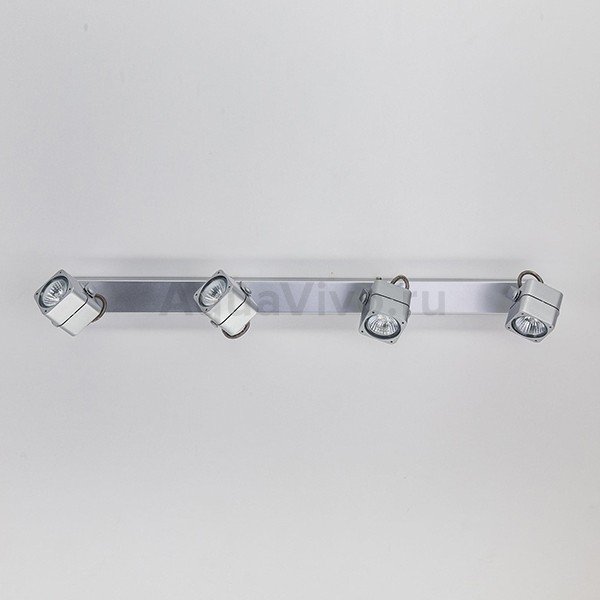 Спот Citilux Рубик CL526541S, арматура хром, плафоны металл серебро, 80х16 см