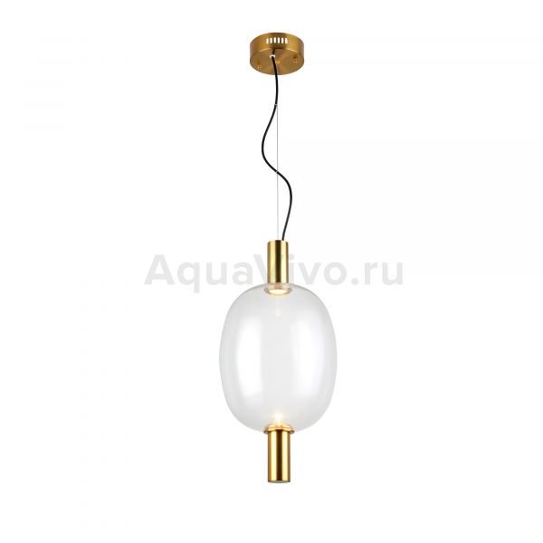 Подвесной светильник ST Luce Allenore SL1582.313.01, арматура металл, цвет бронза, плафон стекло, цвет прозрачный