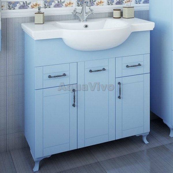 Мебель для ванной Sanflor Глория 85, цвет серый