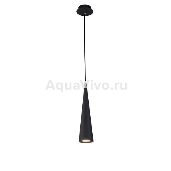 Подвесной светильник Maytoni Nevill P318PL-01B, арматура цвет черный, плафон/абажур металл, цвет серый