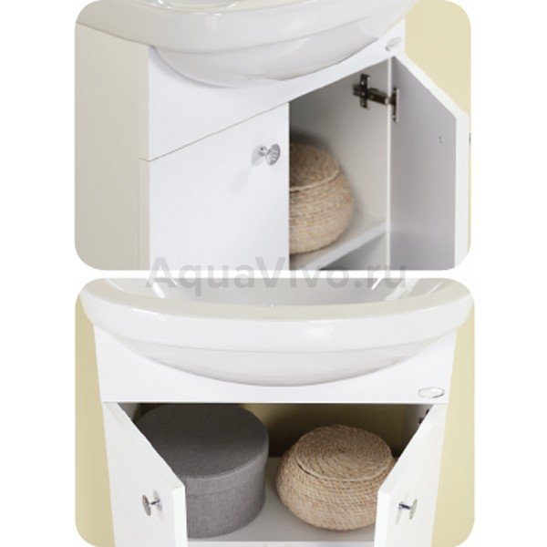 Мебель для ванной Оника Крит 52.10, цвет белый - фото 1