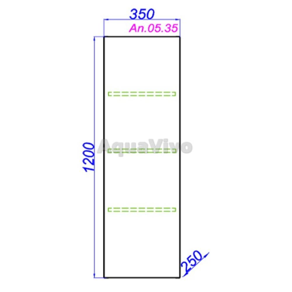 Шкаф-пенал Aqwella Анкона 35, универсальный, с одной дверью и системой открывания «push-to-open», цвет белый - фото 1