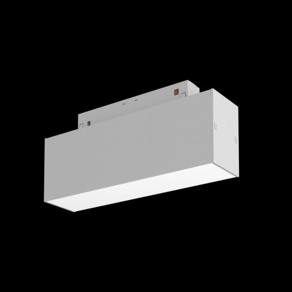 Трековый светильник Maytoni Technical Basis TR012-2-7W4K-W, арматура белая, плафон металл белый