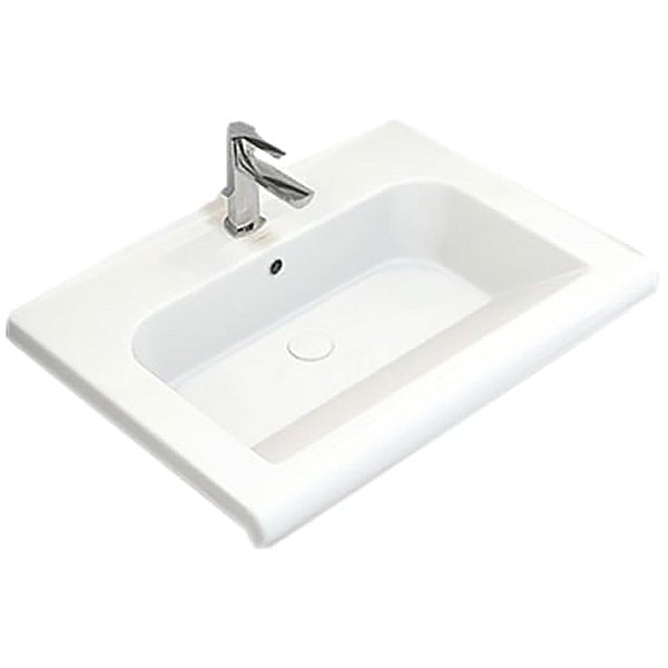 Мебель для ванной Sanflor Бруно 70, цвет белый матовый / орегон