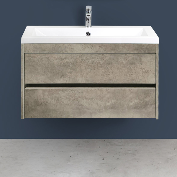 Мебель для ванной Art & Max Family 90 подвесная, цвет цемент 