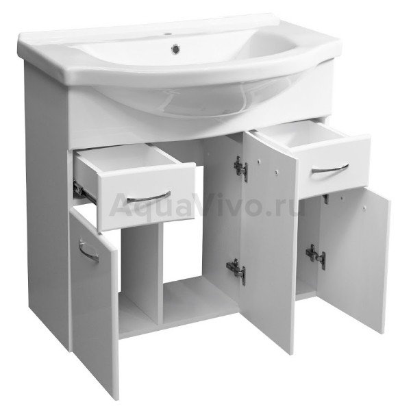 Мебель для ванной Stella Polar Волна 75, цвет белый - фото 1