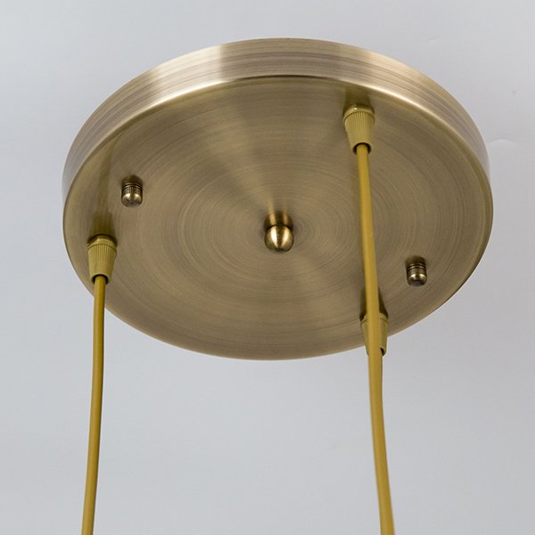 Подвесной светильник Citilux Эмир CL467033, арматура бронза, плафоны стекло бежевое, 30х30 см 