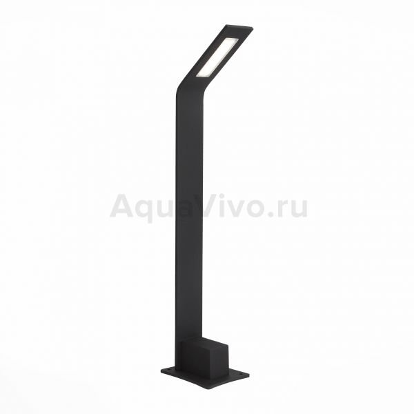Уличный наземный светильник ST Luce Ansa SL094.405.01, арматура металл, цвет черный, плафон металл, цвет черный