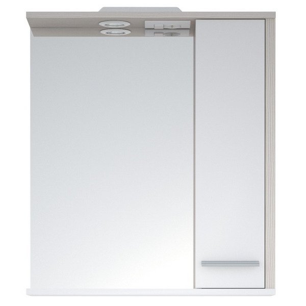 Шкаф-зеркало Corozo Лорена 65/С, правый, с подсветкой, цвет лайн - фото 1