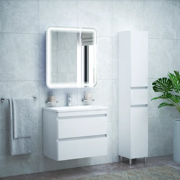 Мебель для ванной Corozo Алабама Z2 80, подвесная, цвет белый