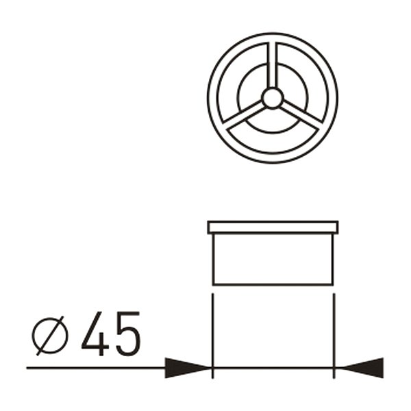 Клапан Berges 099003 мембранный (суxой затвор), диаметр 45 мм
