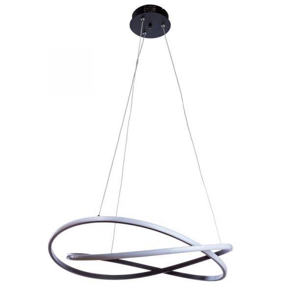 Подвесная люстра Arte Lamp Swing A2522SP-2BK, арматура цвет черный, плафон/абажур пластик, цвет белый