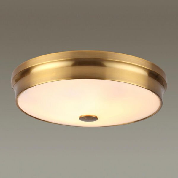Потолочный светильник Odeon Light Marsei 4824/4C, арматура бронза, плафон стекло белое