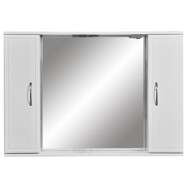 Шкаф-зеркало Stella Polar Концепт 100/С, с подсветкой, цвет белый - фото 1