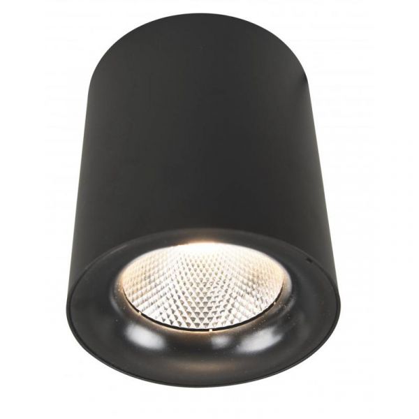 Точечный светильник Arte Lamp Facile A5118PL-1BK, арматура черная, плафон металл черный, 11х11 см