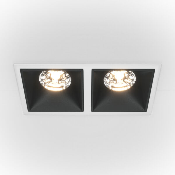 Точечный светильник Maytoni Technicali Alfa DL043-02-15W4K-D-SQ-WB, арматура бело-черная