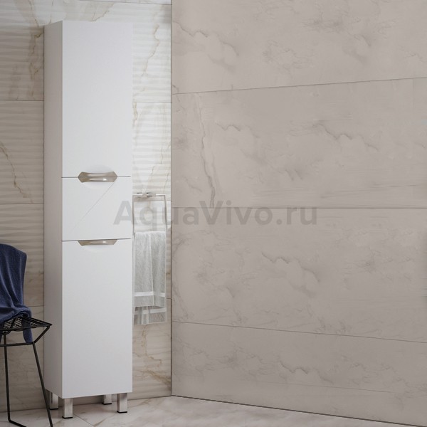 Шкаф-пенал Corozo Алиот 35, напольный, цвет белый