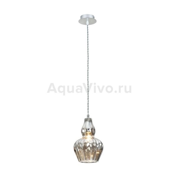 Подвесной светильник Maytoni Eustoma MOD238-PL-01-B, арматура цвет никель, плафон/абажур стекло, цвет серый