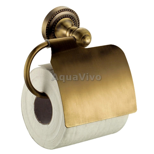 Держатель туалетной бумаги Fixsen Antik FX-61110 с крышкой