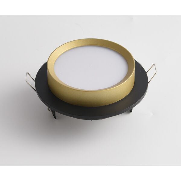 Точечный светильник Maytoni Technicali Hoop DL086-GX53-RD-BG, арматура черная с золотом