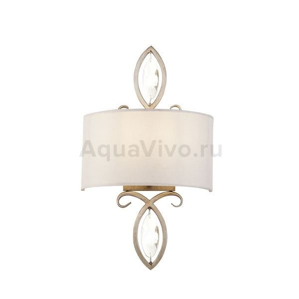 Настенный светильник Maytoni Luxe H006WL-01G, арматура цвет золото, плафон/абажур ткань/пвх, цвет бежевый