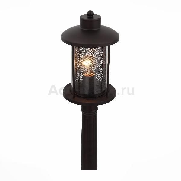 Уличный наземный светильник ST Luce Lastero SL080.415.01, арматура металл, цвет ккоричневый, плафон стекло, металл, цвет прозрачный, коричневый