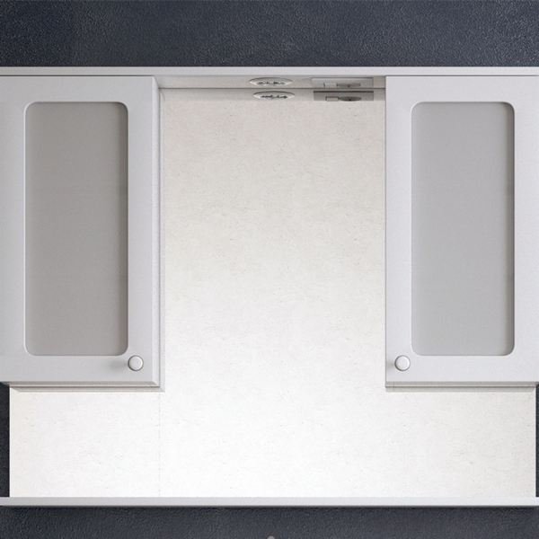 Шкаф-зеркало Corozo Прованс 105/С, с подсветкой, цвет белый - фото 1