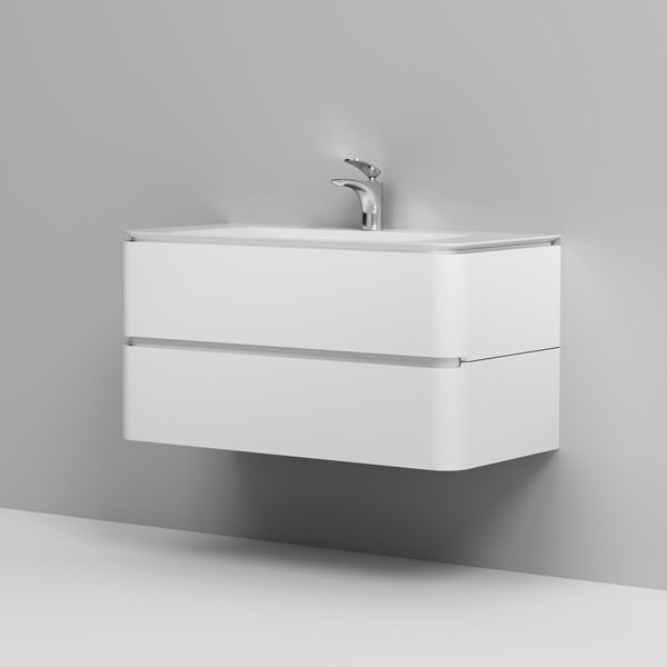 Мебель для ванной AM.PM Sensation 100, цвет белый глянец