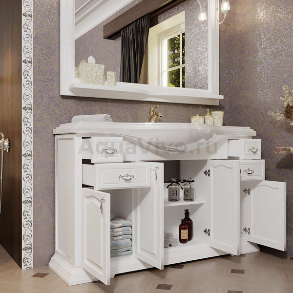 Мебель для ванной Опадирис Риспекто 120, цвет белый матовый - фото 1