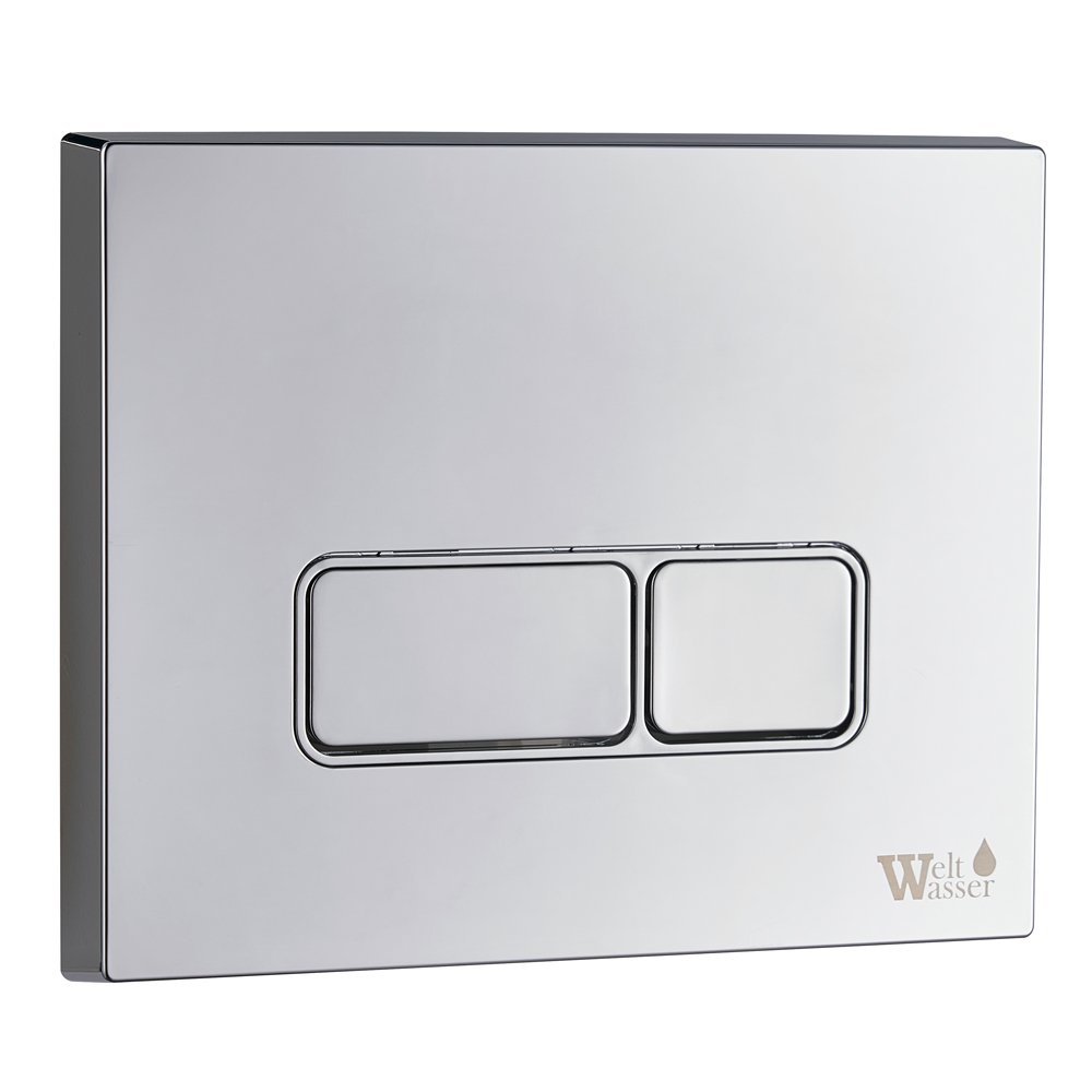 Комплект Weltwasser 10000006462 унитаза Baarbach 004 GL-WT с сиденьем микролифт и инсталляции Marberg 410 с кнопкой Marberg 410 SE CR хром - фото 1
