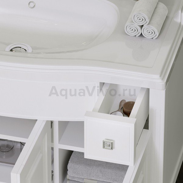 Мебель для ванной Опадирис Лаура 120, цвет белый матовый - фото 1