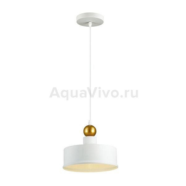 Подвесной светильник Odeon Light Bolli 4090/1, арматура белая, плафон металл белый, 25х137 см