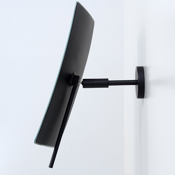 Косметическое зеркало WasserKRAFT K-1001BLACK с 3-х кратным увеличением, цвет черный