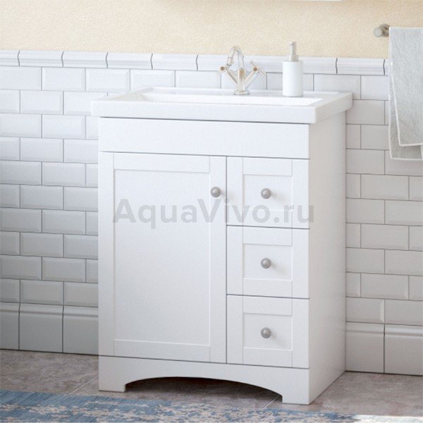 Мебель для ванной Corozo Техас 70, цвет белый - фото 1