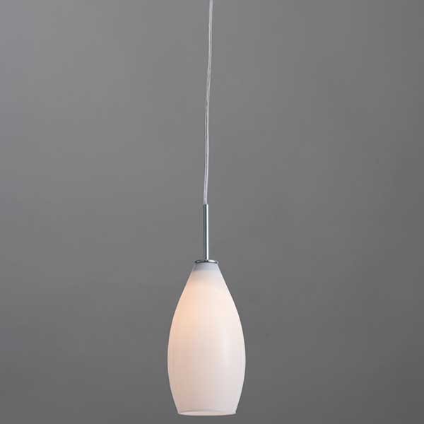 Подвесной светильник Arte Lamp Bicchiere A4282SP-1CC, арматура хром, плафон стекло белое, 12х12 см - фото 1