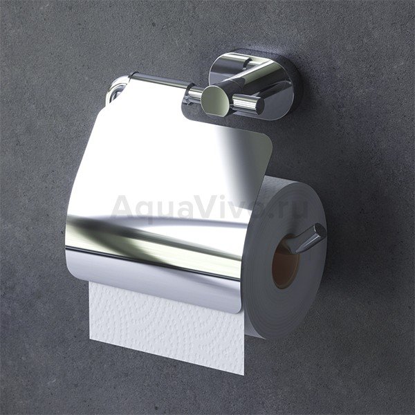 Держатель туалетной бумаги AM.PM Sense L A74341400, с крышкой, цвет хром