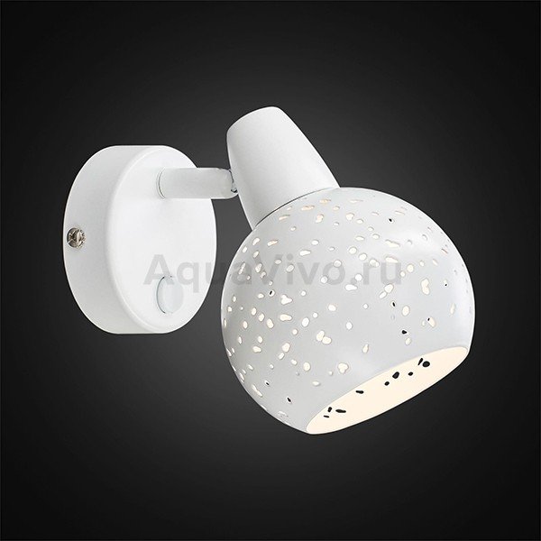 Спот Citilux Деко CL504510, арматура белая, плафон металл белый / золото, 10х18 см - фото 1