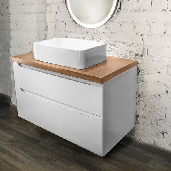 Мебель для ванной Jorno Wood 80, цвет белый - фото 1