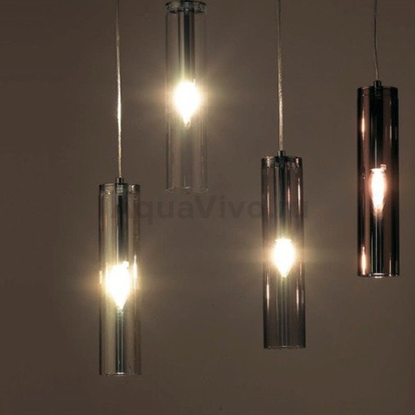 Подвесной светильник Odeon Light Klum 4695/1, арматура хром, плафон стекло прозрачное, 8х150 см